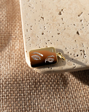 Image/Graphic Uploaded Engraving Plates Necklace Pendant Square