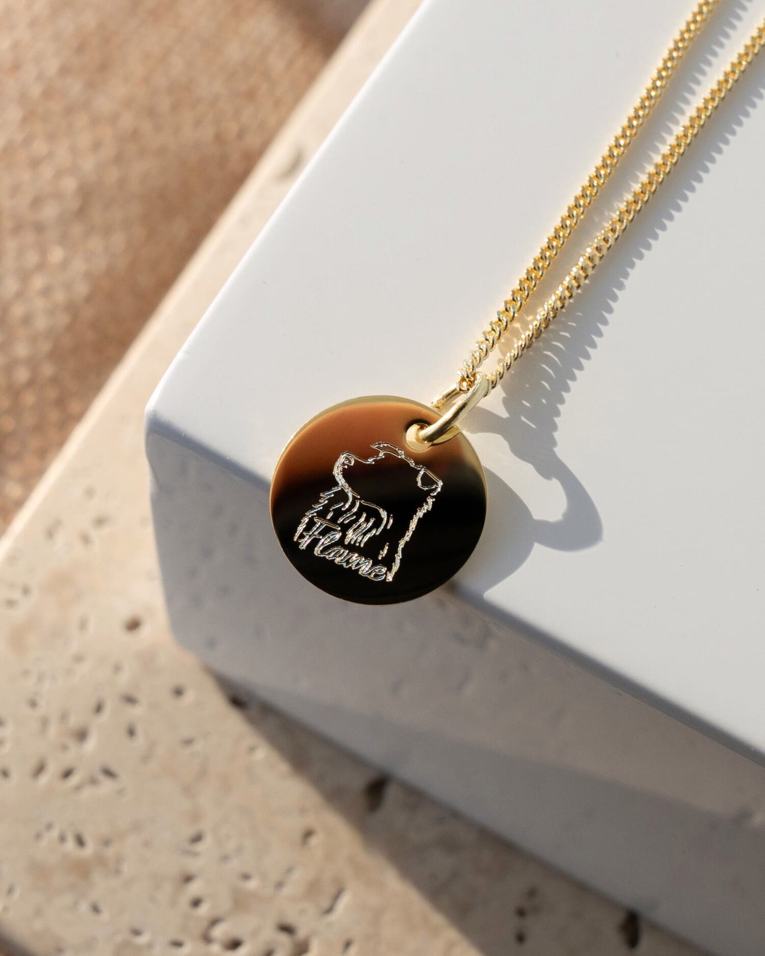 Image/Graphic Uploaded Engraving Plates Necklace Pendant Round 12mm