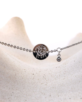 Image/graphic upload engraving bracelet engraving plate round zirconia
