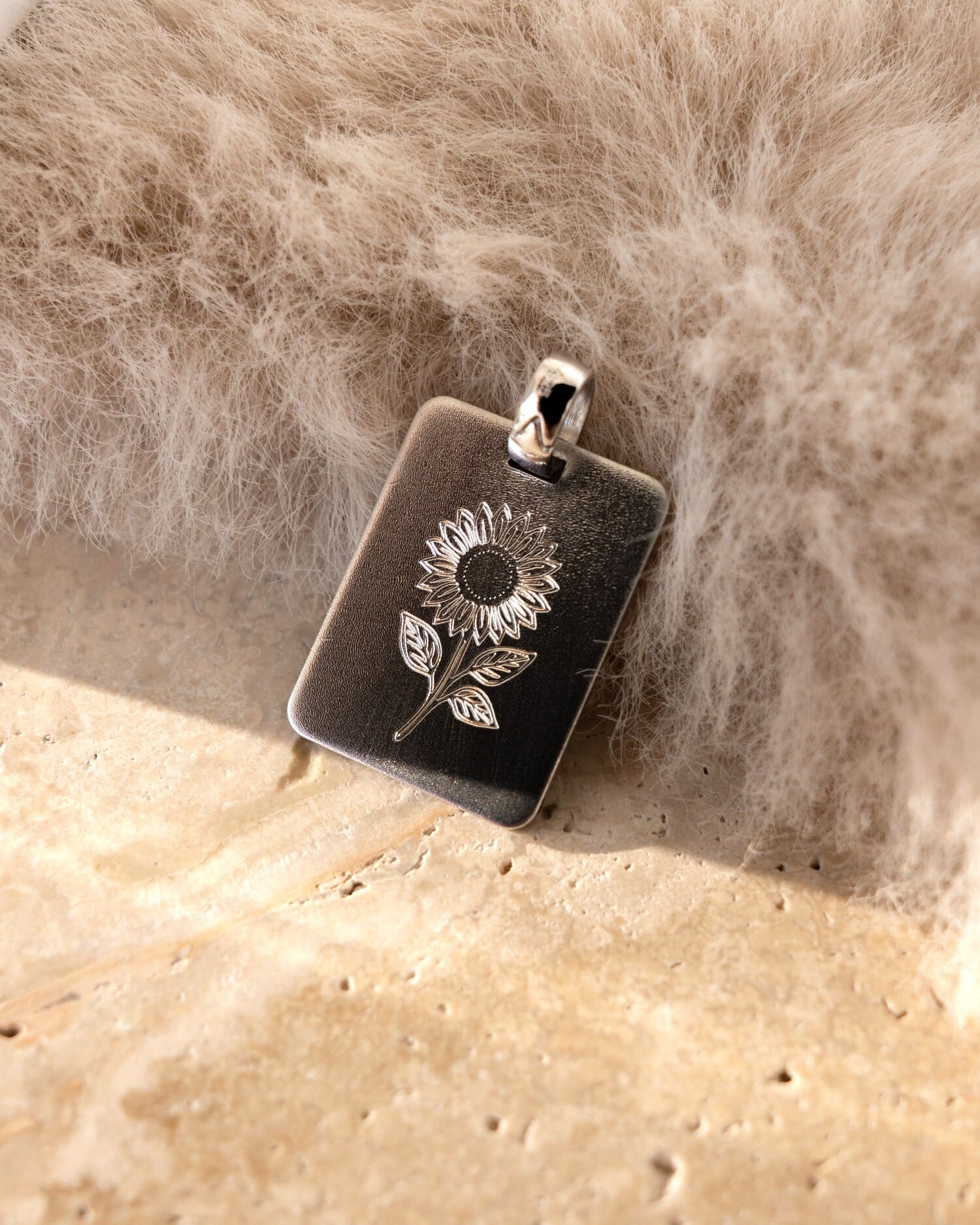 Image/graphic upload engraving plate necklace pendant rectangle