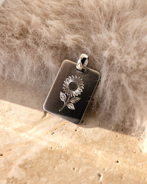 Image/graphic upload engraving plate necklace pendant rectangle