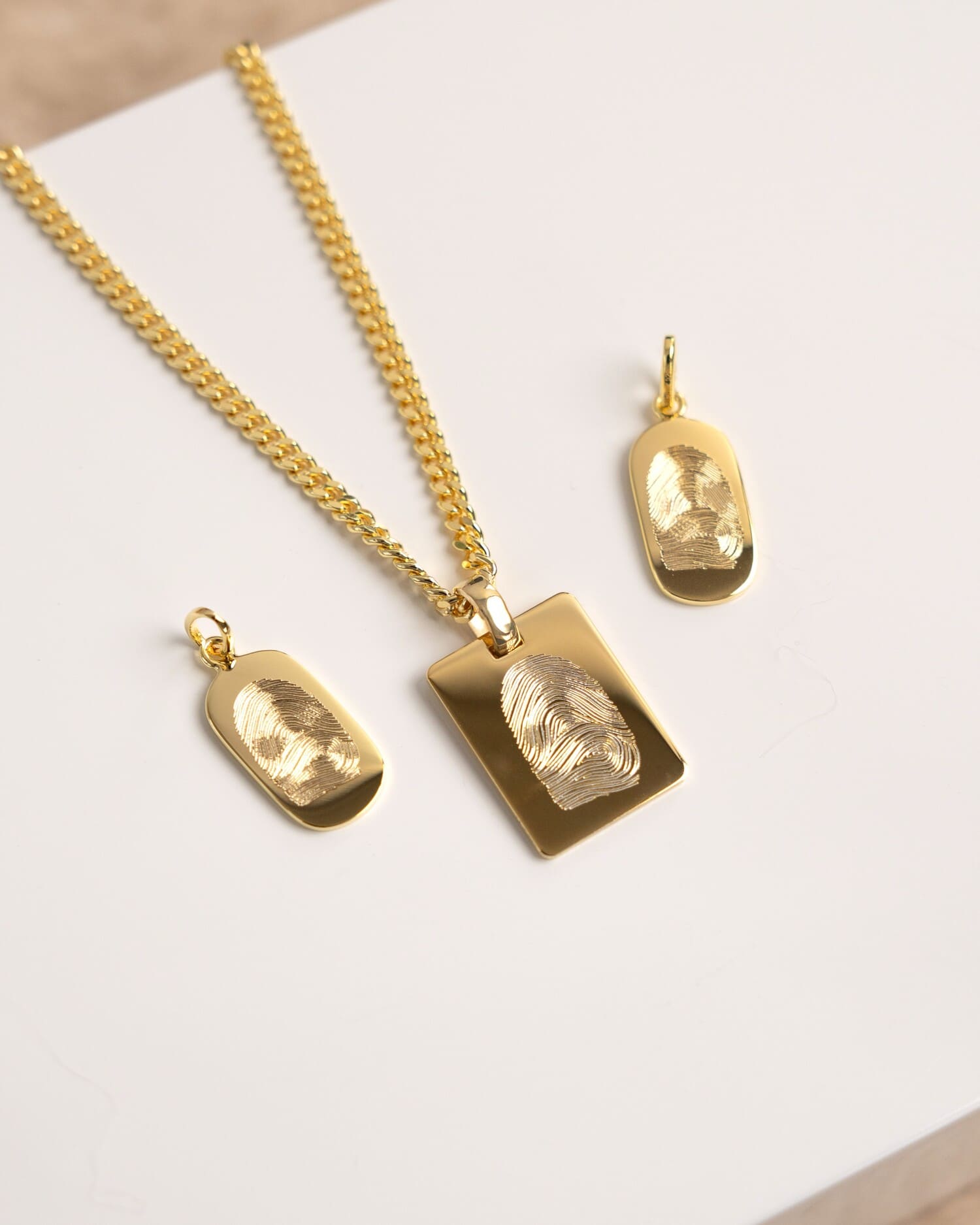 Gravurplatten Halskette Anhänger Oval