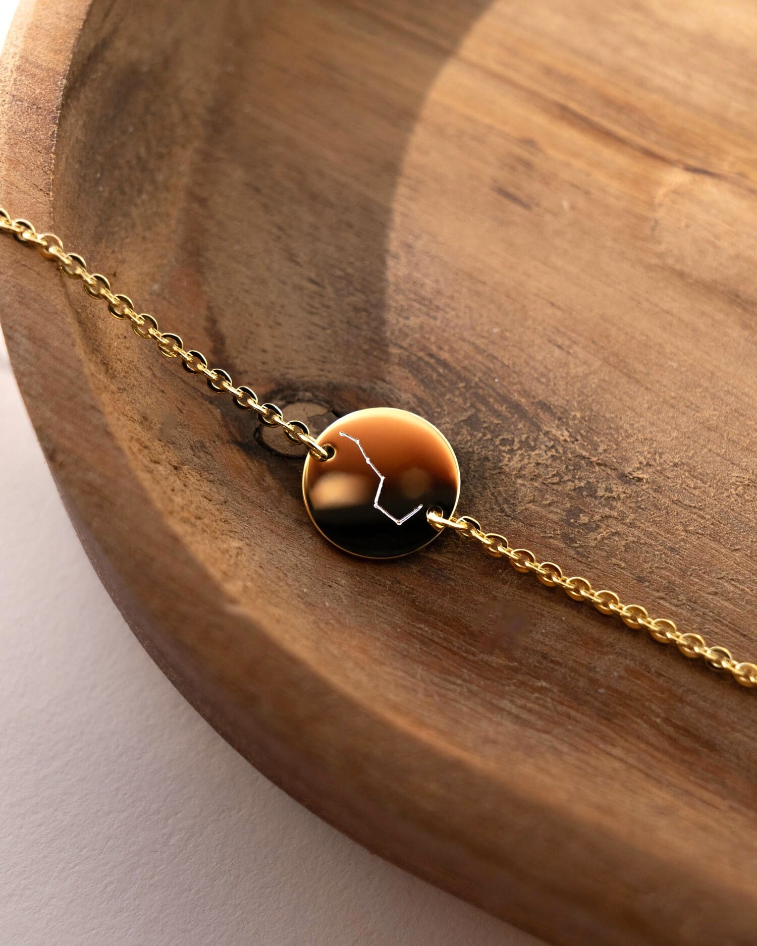 Gravurarmband Gravurplatte Rund