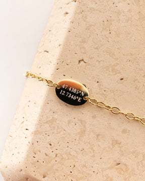 Gravurarmband Gravurplatte Oval