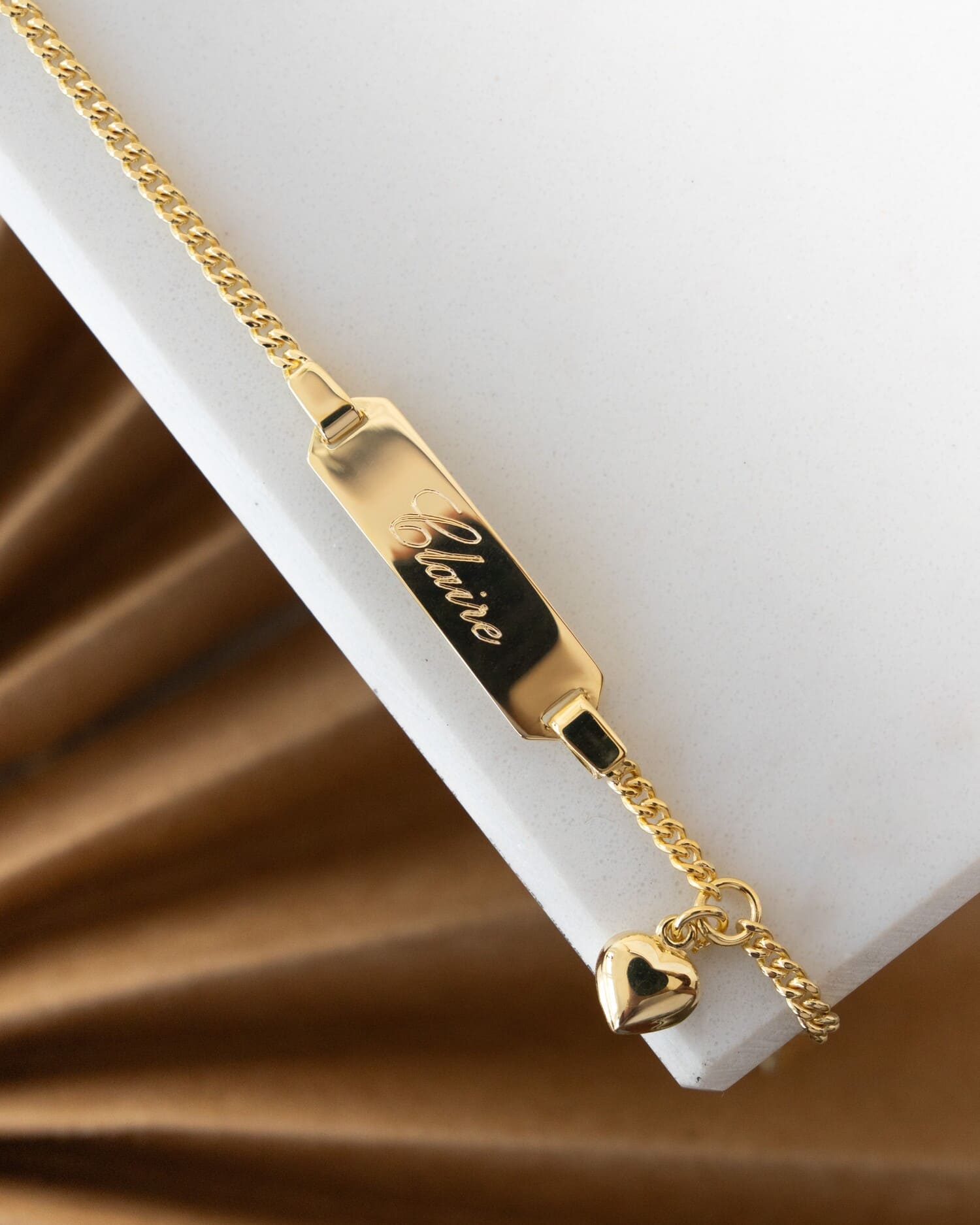 Gravurarmband Gravurplatte Herz