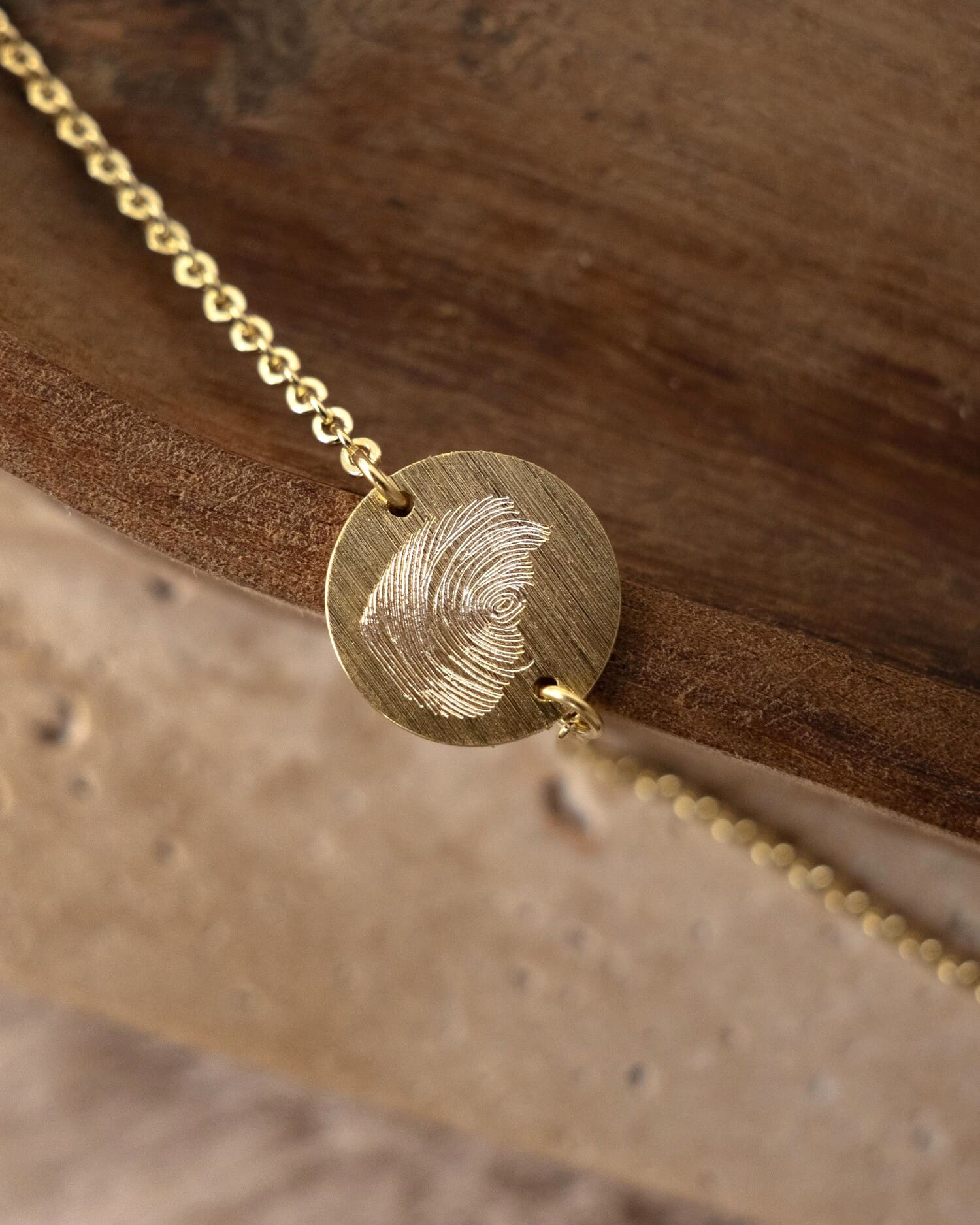 Gravurarmband Gravurplatte Rund