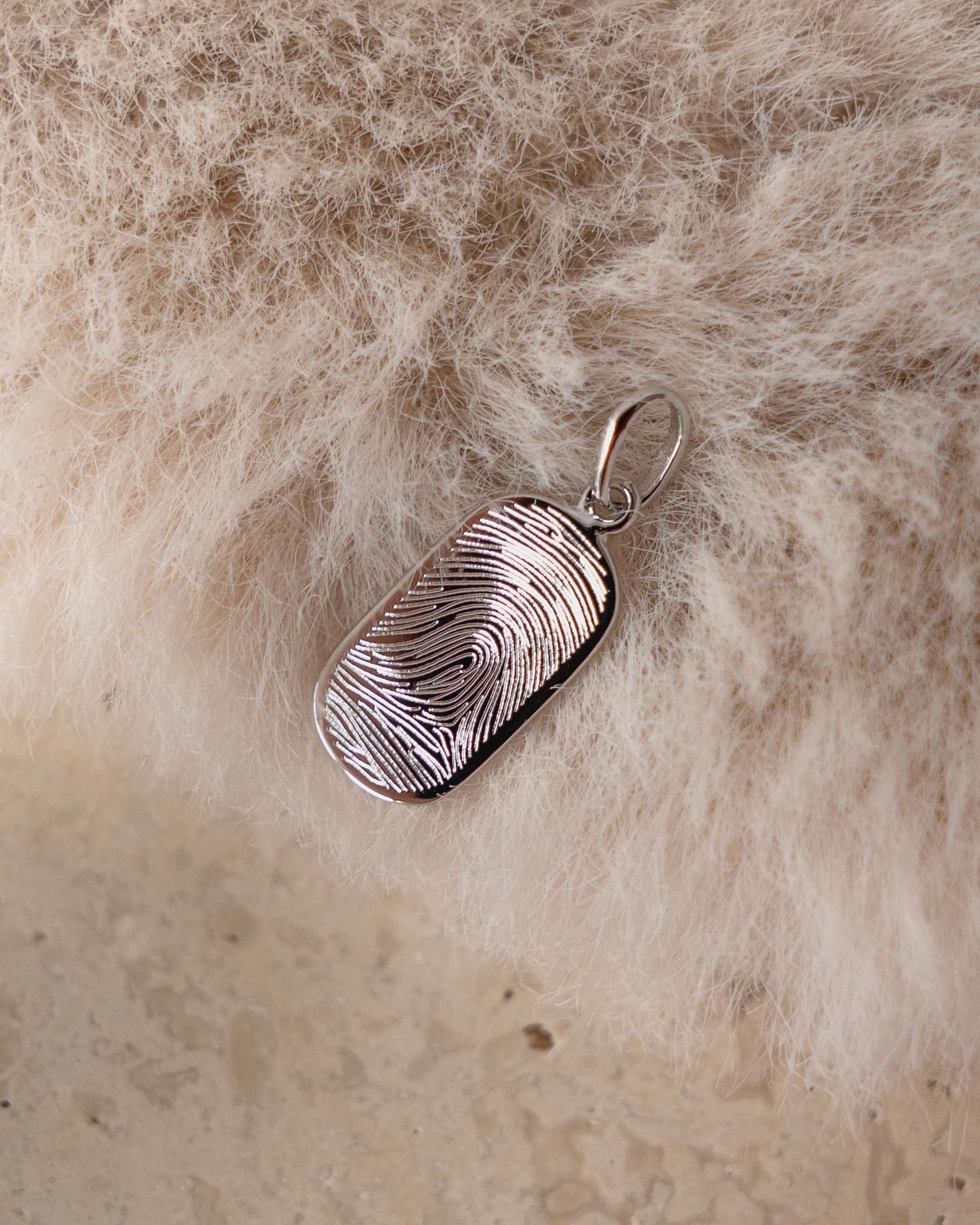 Engraved Plate Necklace Pendant Oval