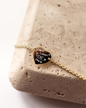 Graveerarmband graveerplaat hart