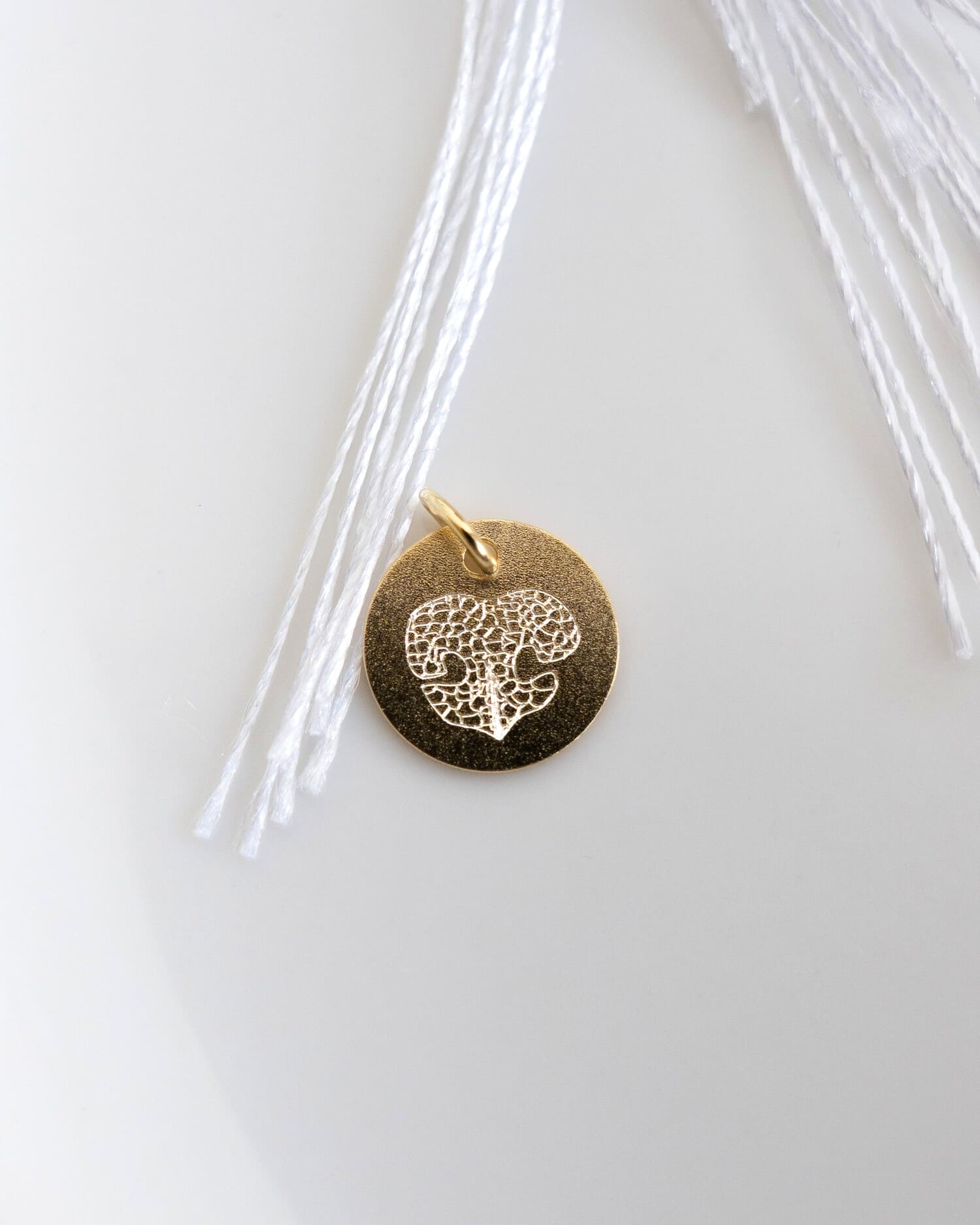 Noseprint Engraving Plate Necklace Pendant Round 12mm