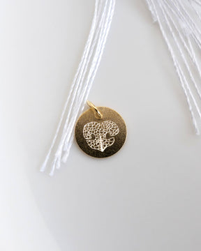 Noseprint Engraving Plate Necklace Pendant Round 12mm