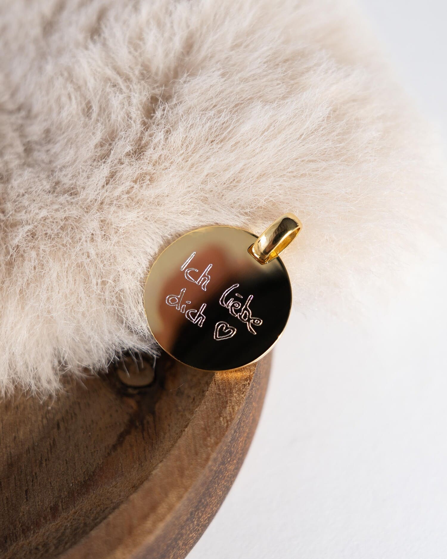 Handschrift Upload graveren platen ketting hanger ronde gepolijst
