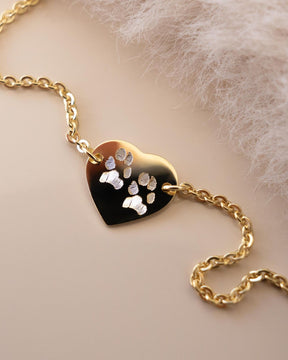 Gegraveerde armband, graveerplaatje, hart