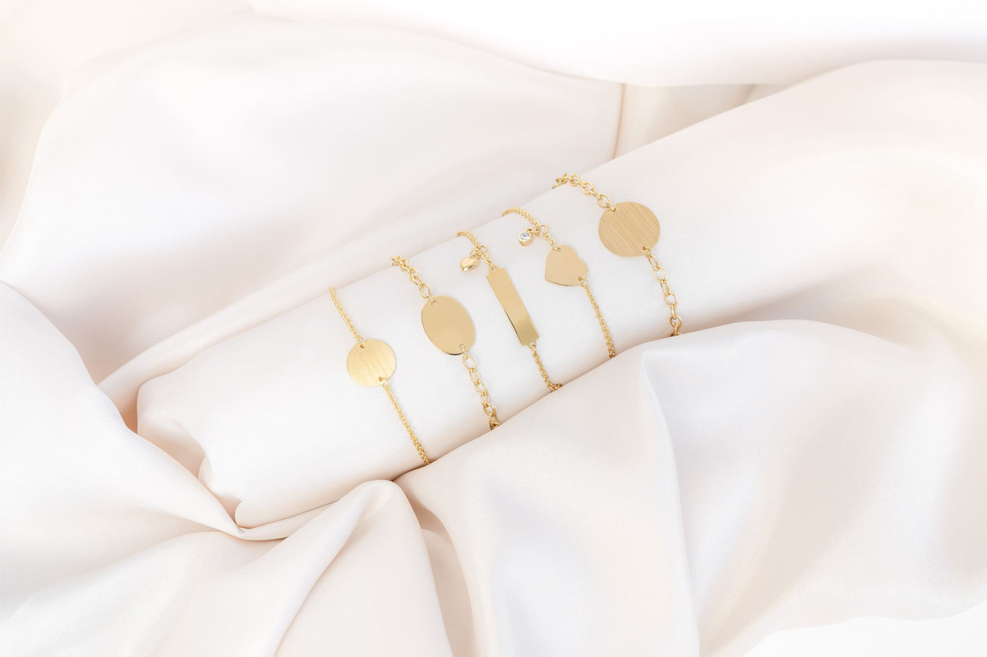 Engraved bracelets for women, 925 sterling silver, rhodium-plated