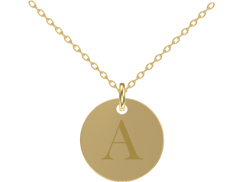 Kette Plate round engraved