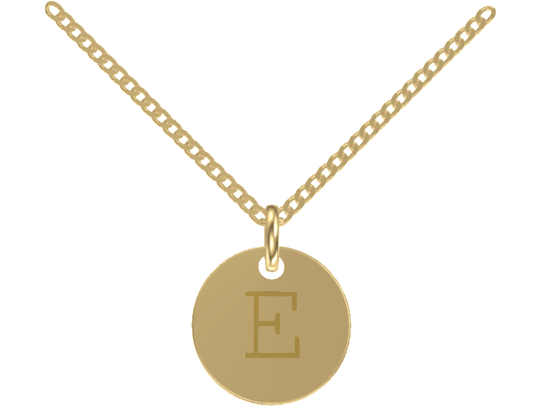 Kette Plate round engraved