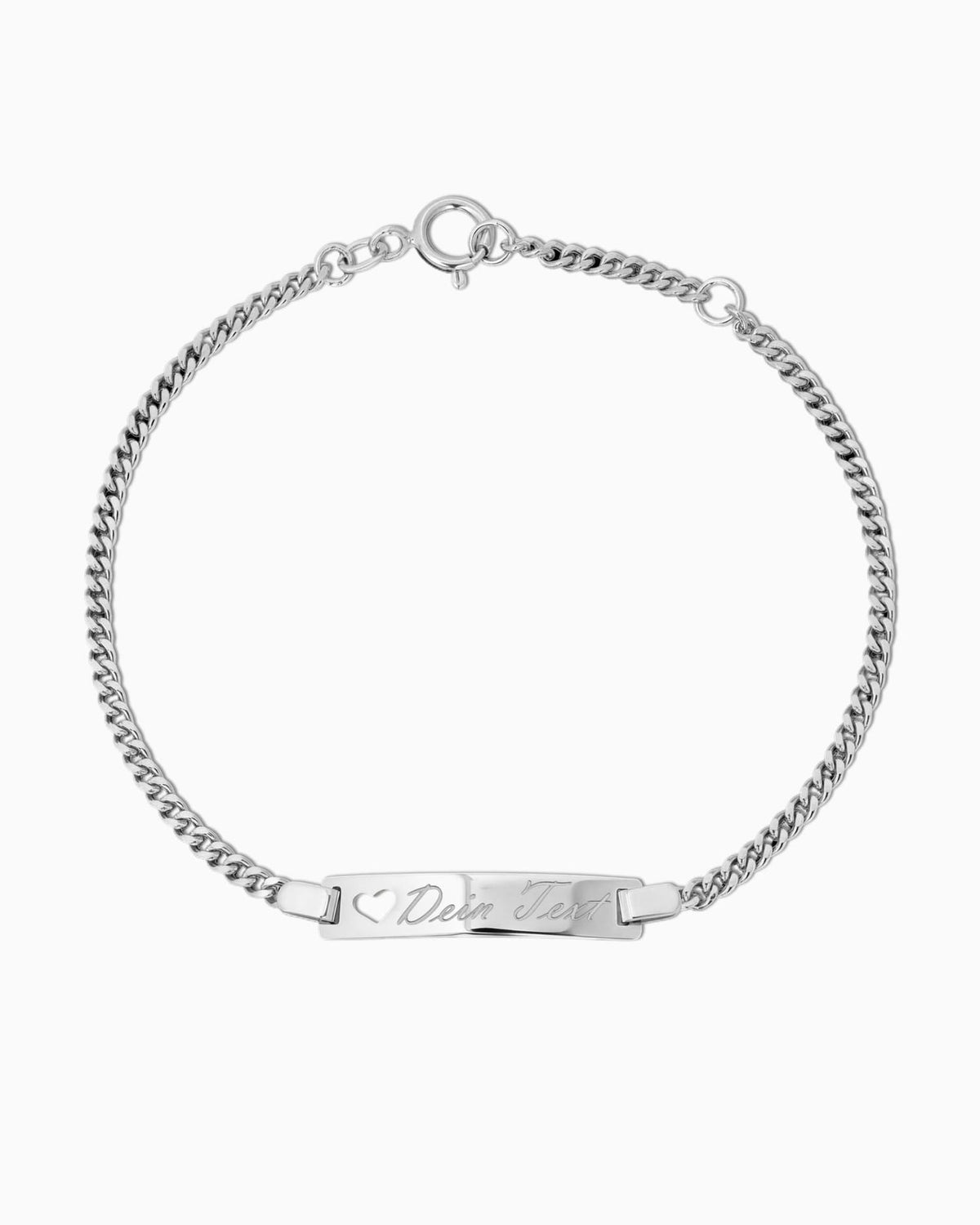 Gravurarmband Gravurplatte Herz