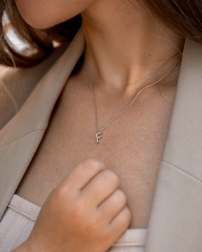 Buchstaben Halskette Zirkonia