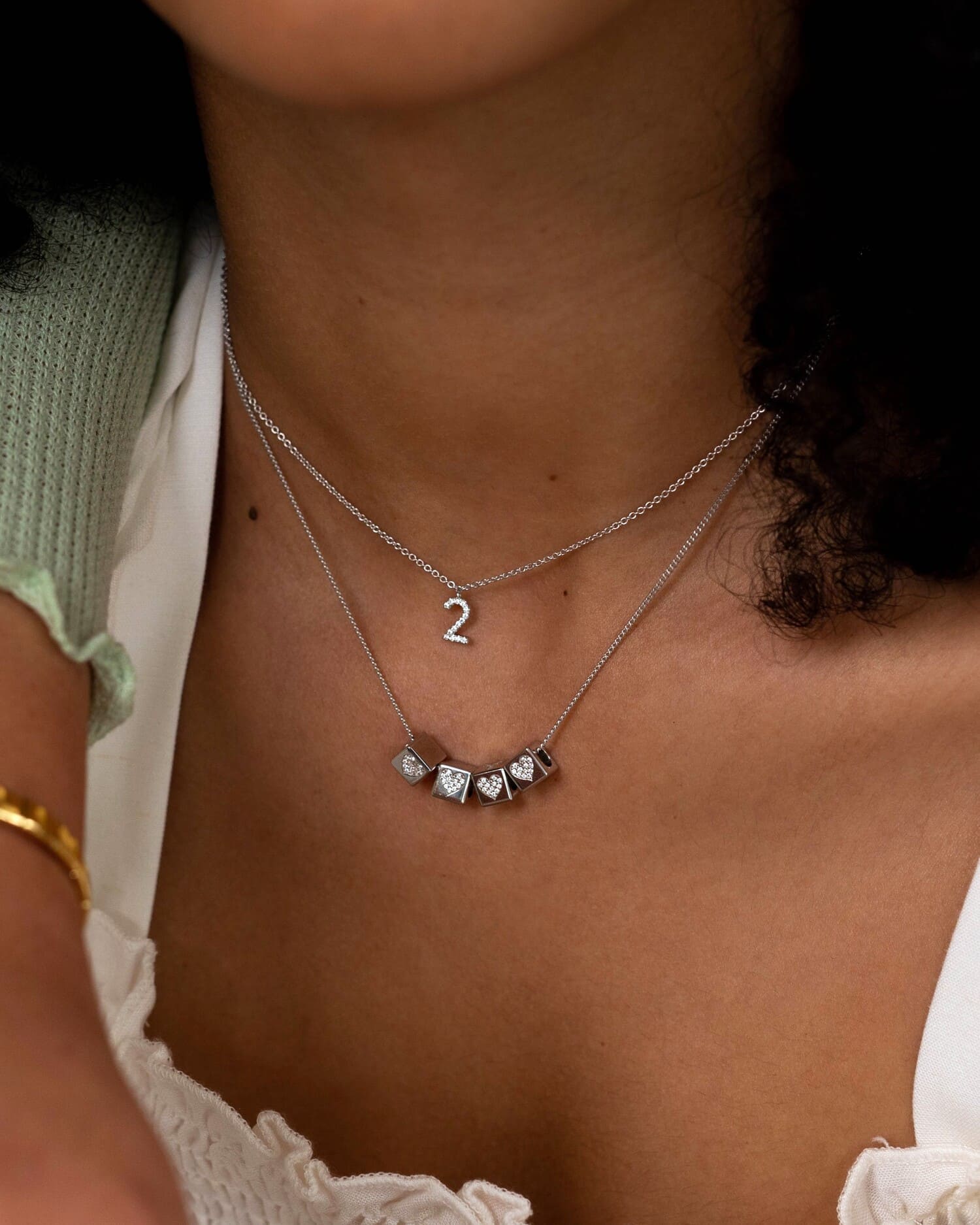 Cube Letter Necklace