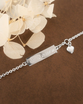 Gravurarmband Gravurplatte Herz