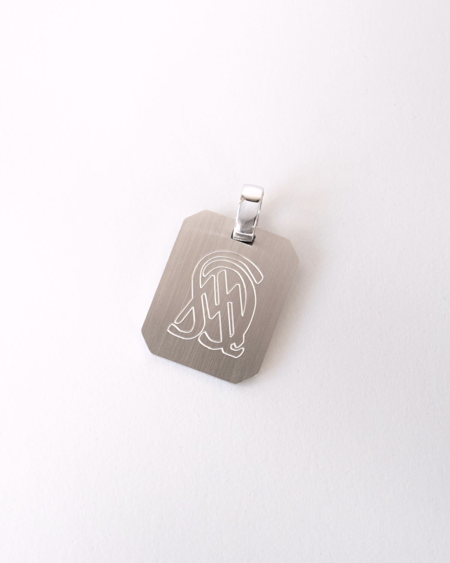 Bild/Grafik Upload Gravurplatten Halskette Anhänger Oktagon