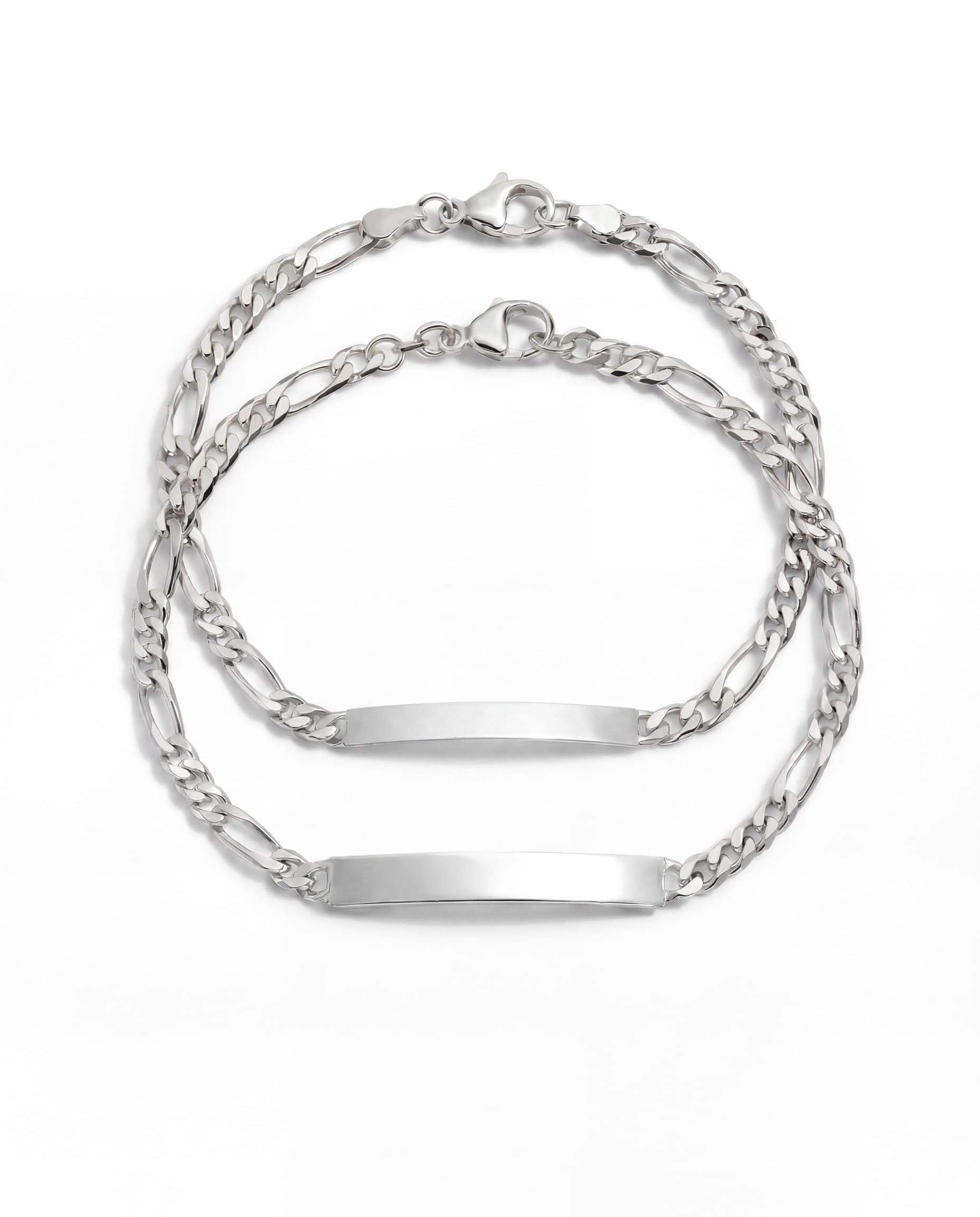 Partner Armband Gravurarmband Figaro