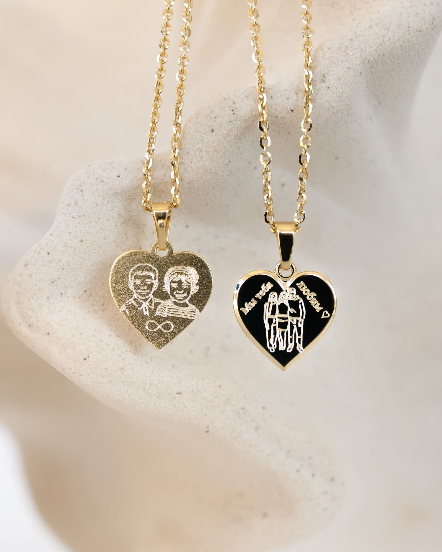 Image/Graphic Uploaded Heart Necklace Engraving Plate Pendant 12mm