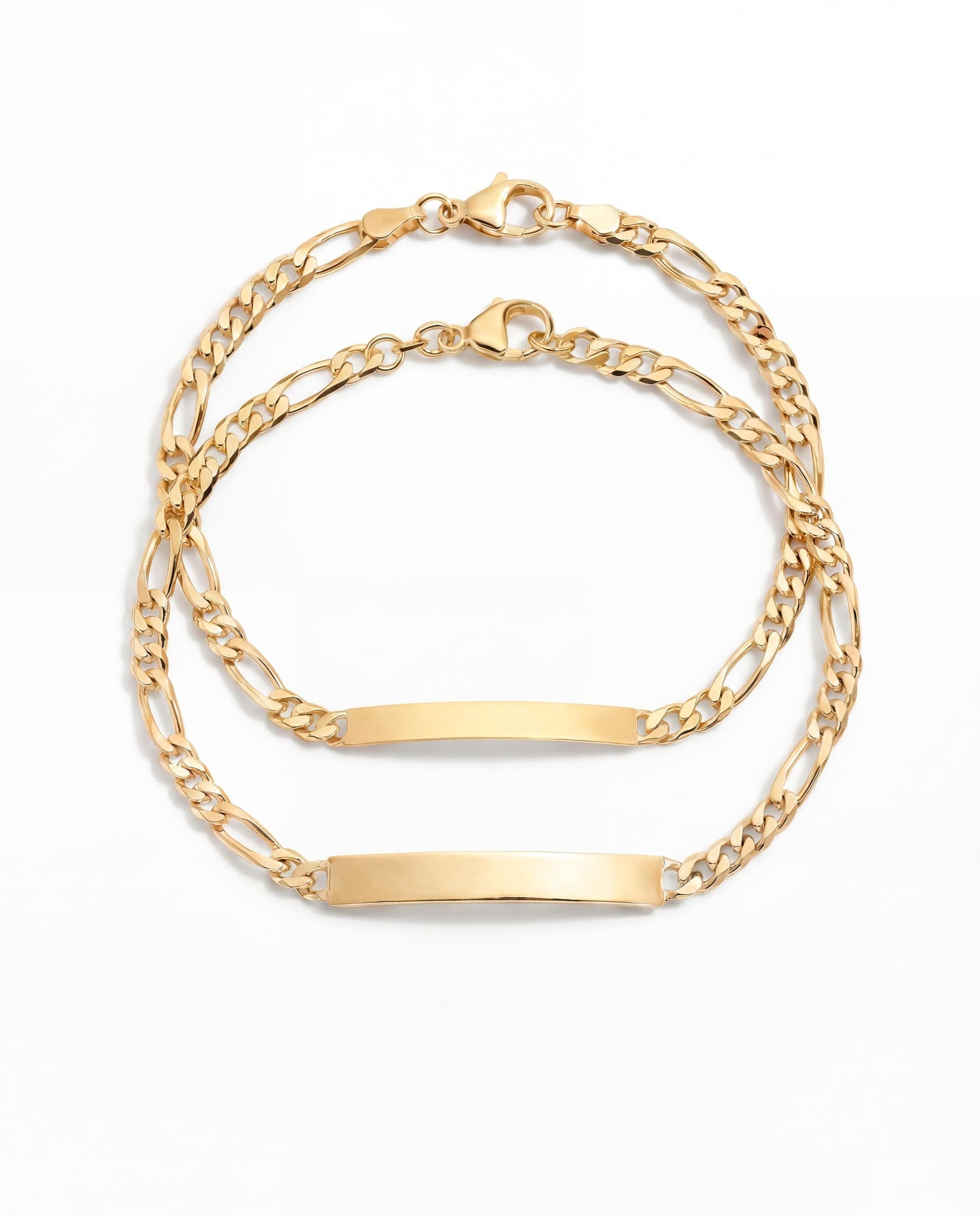 Partner Armband Gravurarmband Figaro