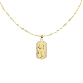 Animal Portrait Uploud Necklace Relief