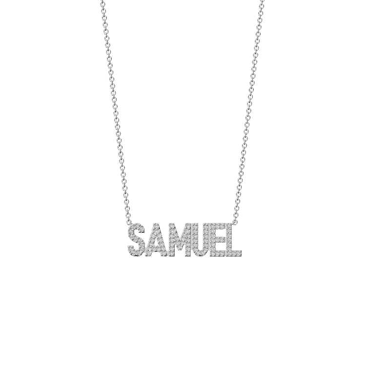 Zirconia Name Necklace