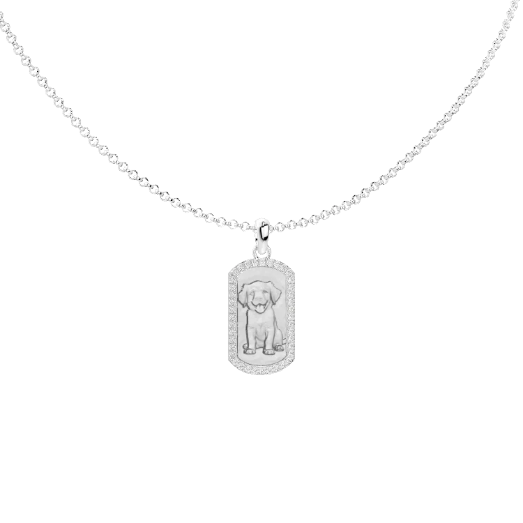 Animal Portrait Uploud Necklace Relief
