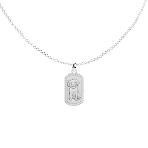 Animal Portrait Uploud Necklace Relief