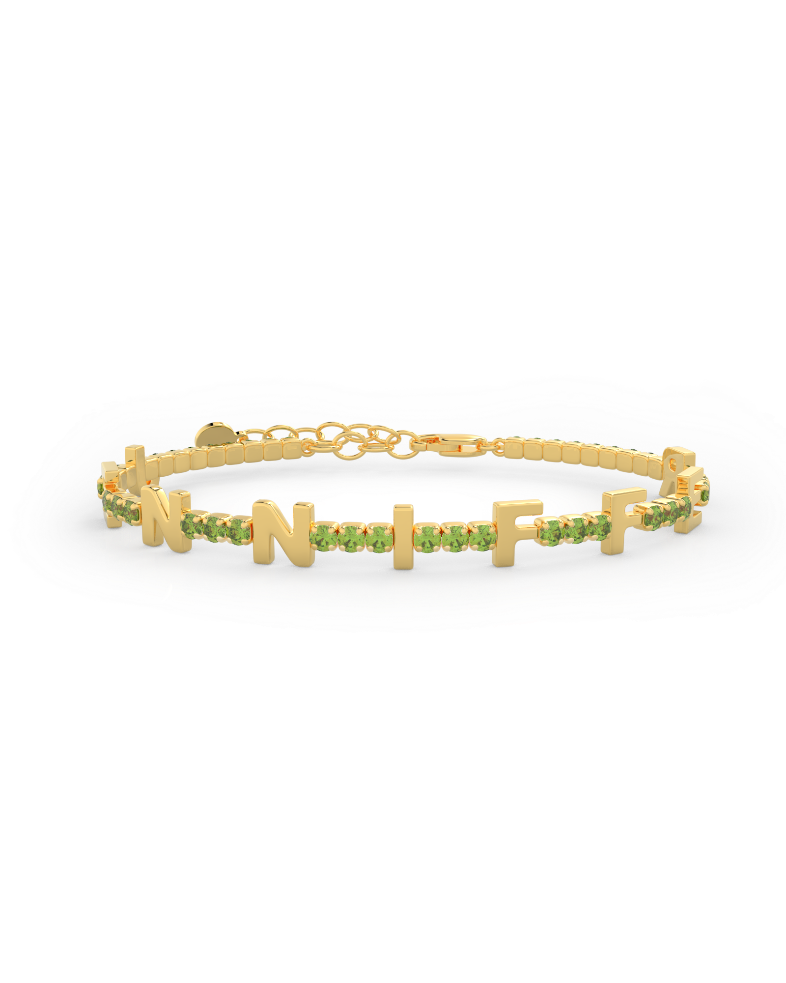 Tennisarmband Geburtsstein Buchstaben Armband