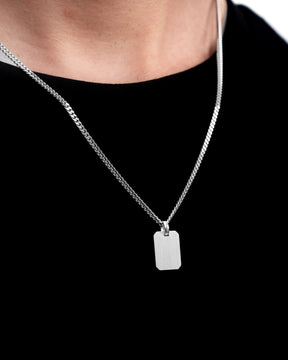 Nose print engraving plates necklace pendant octagon