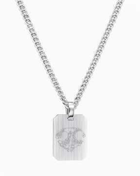 Nose print engraving plates necklace pendant octagon