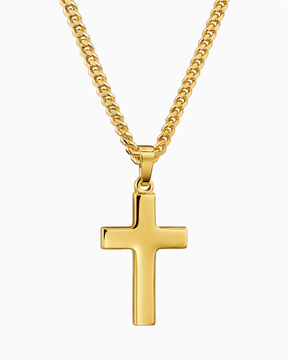 Cross necklace engraving plate pendant Polished