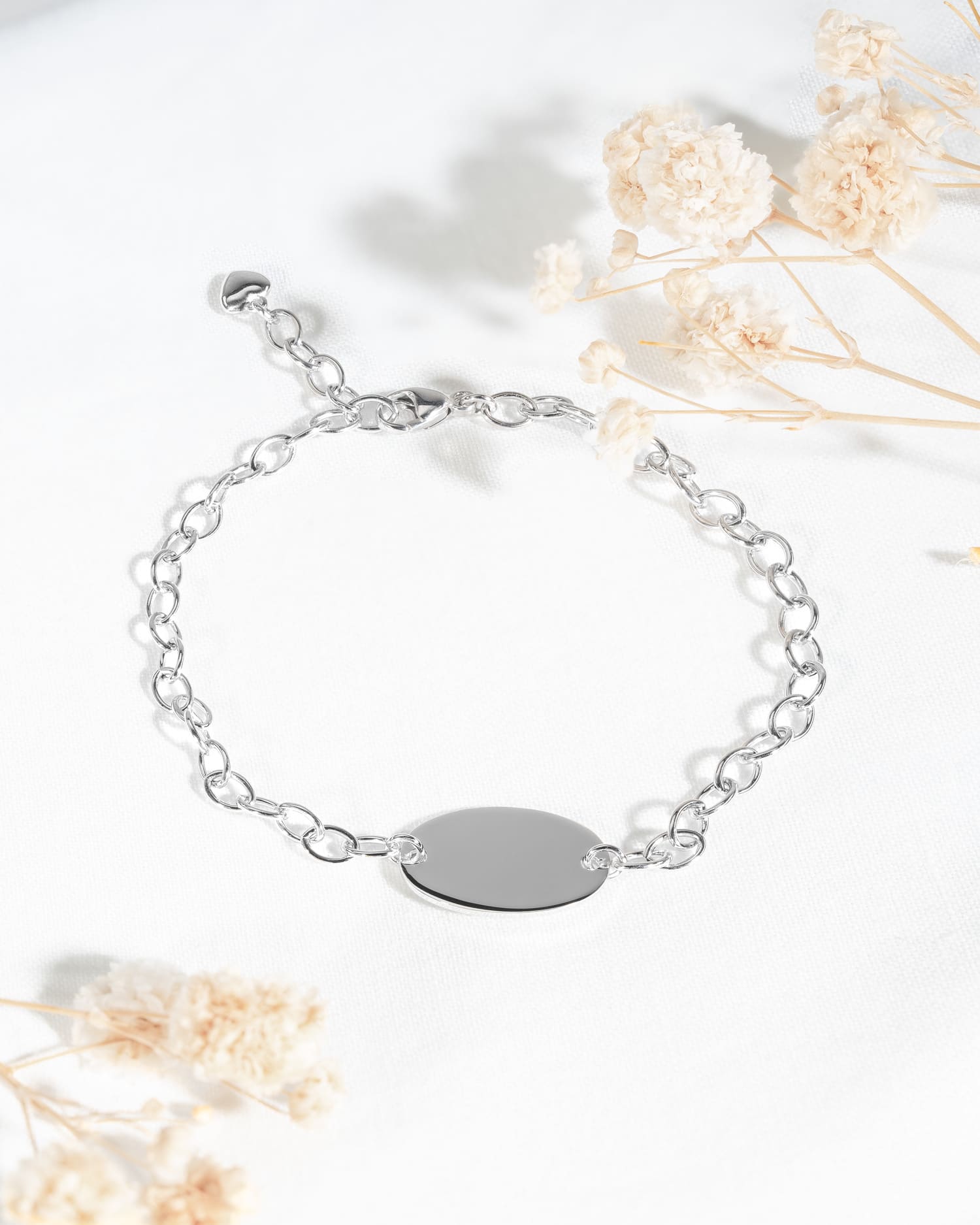 Coordinates engraving bracelet engraving plate oval