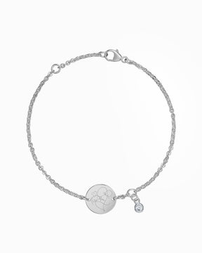 Graphic upload engraving bracelet engraving plate round zirconia