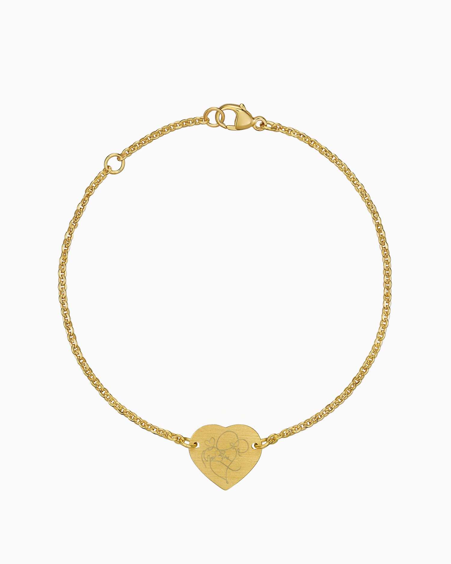 Graphic upload engraving bracelet engraving plate heart