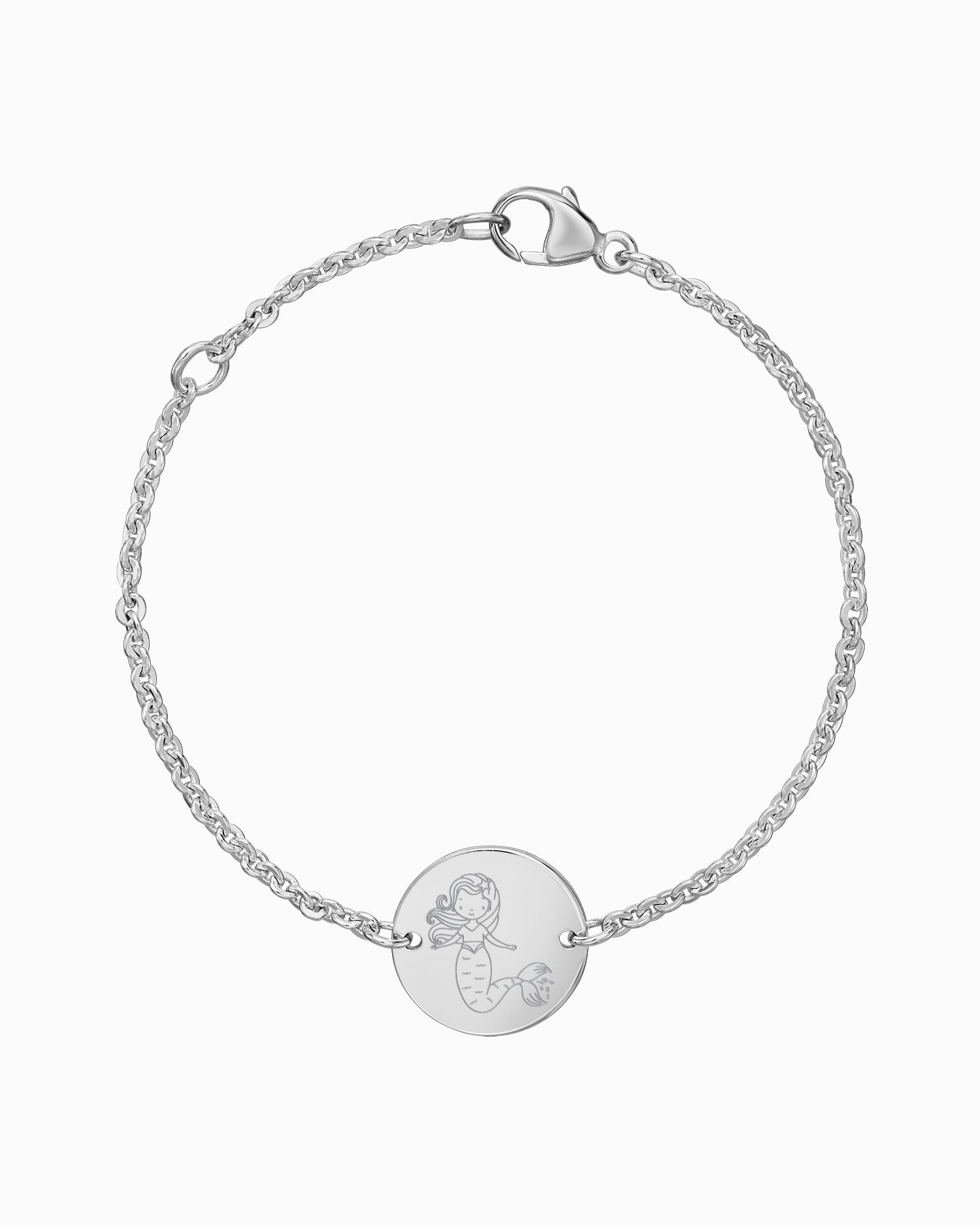 Children's symbols engraving bracelet engraving plate round