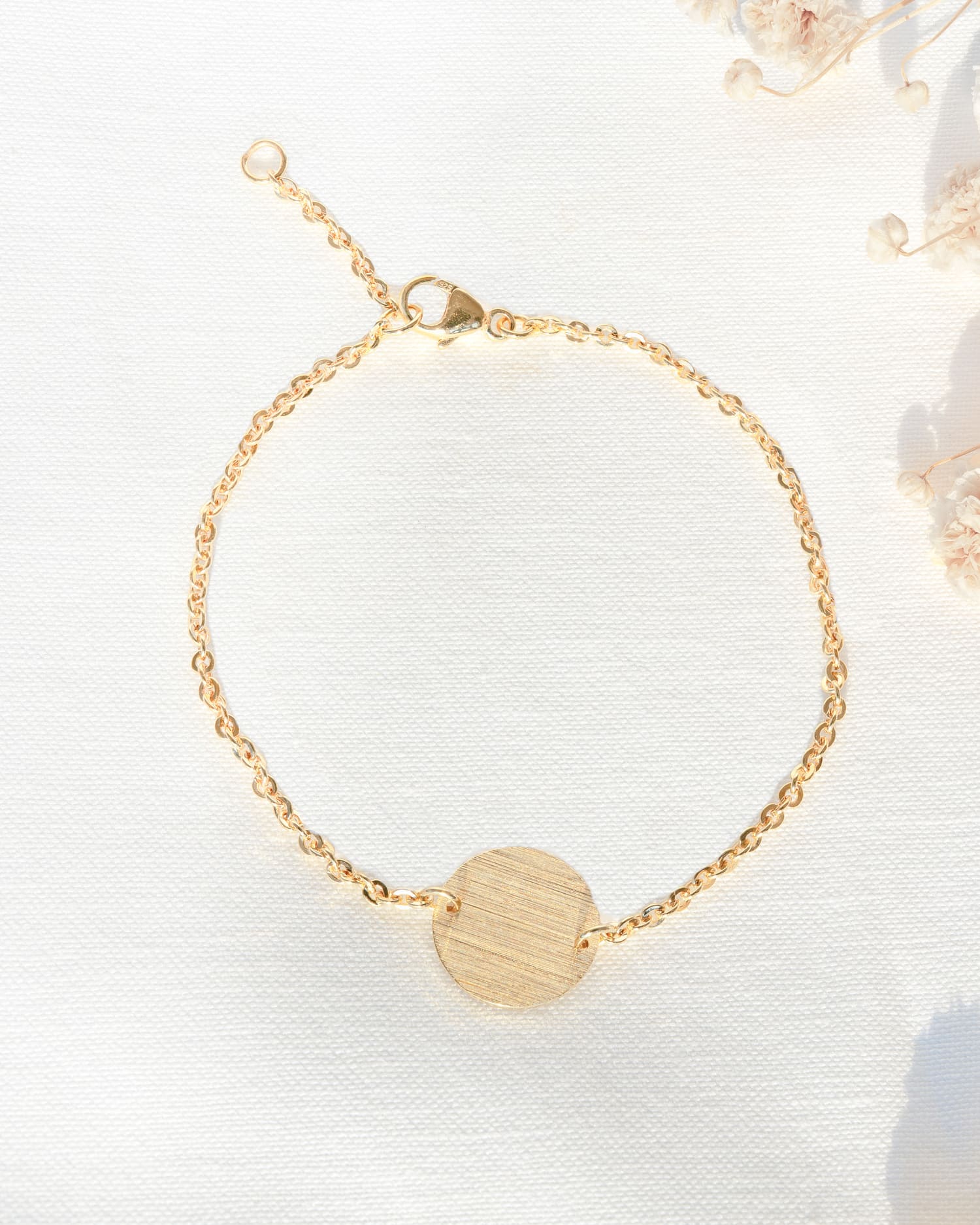 Paw print engraving bracelet engraving plate round