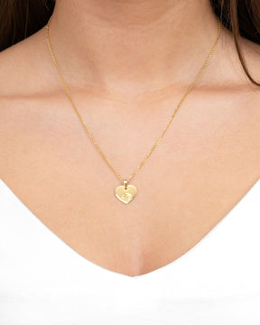 Engraving plates pendant necklace heart guardian angel