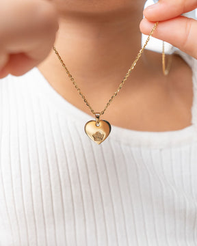 Engraving plates pendant necklace heart guardian angel