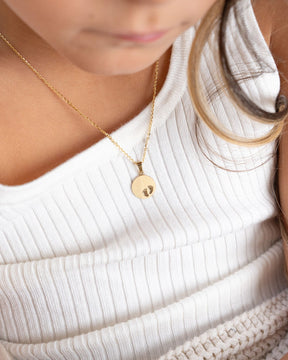 Engraving plates pendant necklace baby feet 12mm