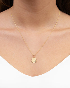 Engraving plates pendant necklace baby feet 12mm