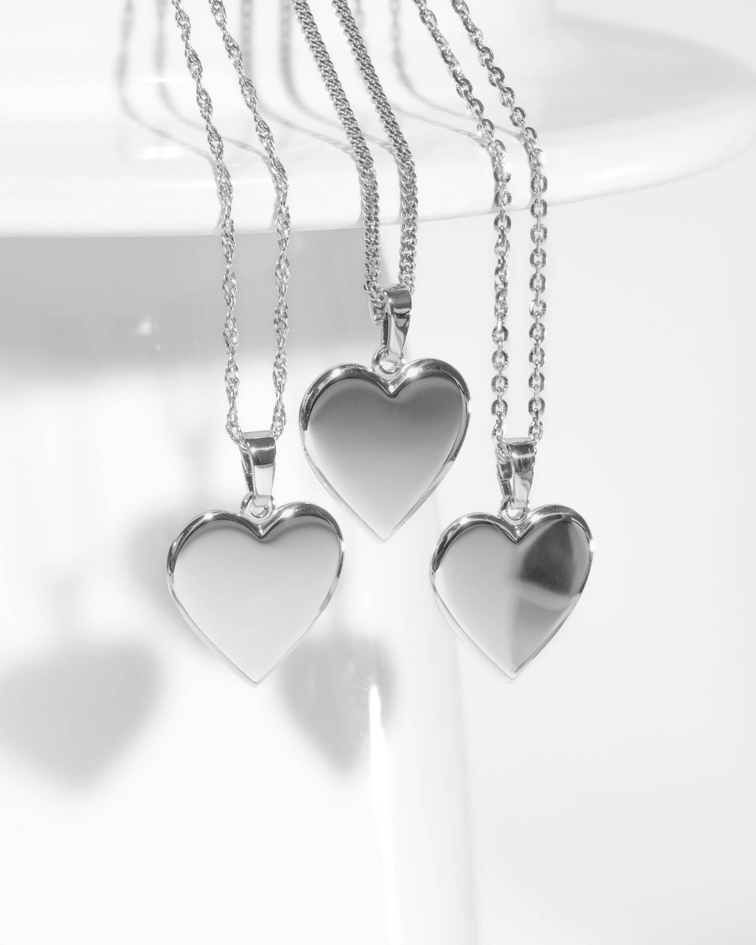 Star sign heart necklace engraving plate pendant 12mm
