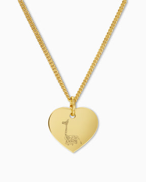 Own drawing heart necklace engraving plate pendant 13mm