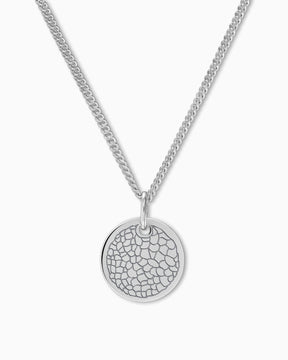 Nose print engraving plates necklace pendant round 12mm