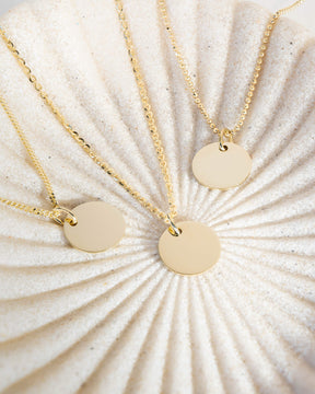 Own drawing engraving plate necklace pendant round 12mm