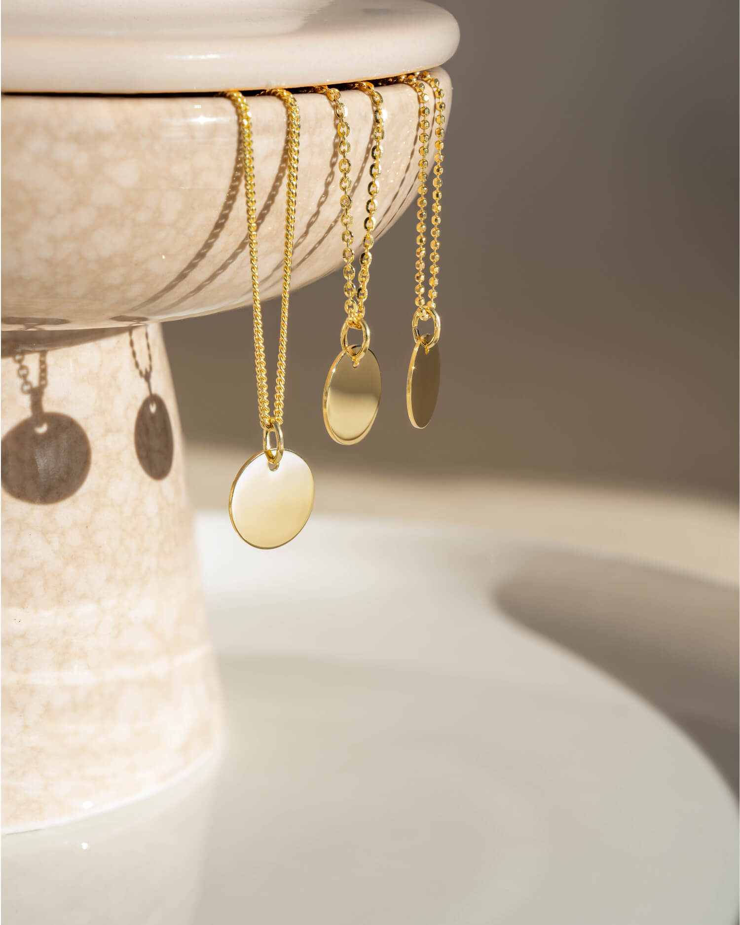Initials engraving plates necklace pendant round 12mm