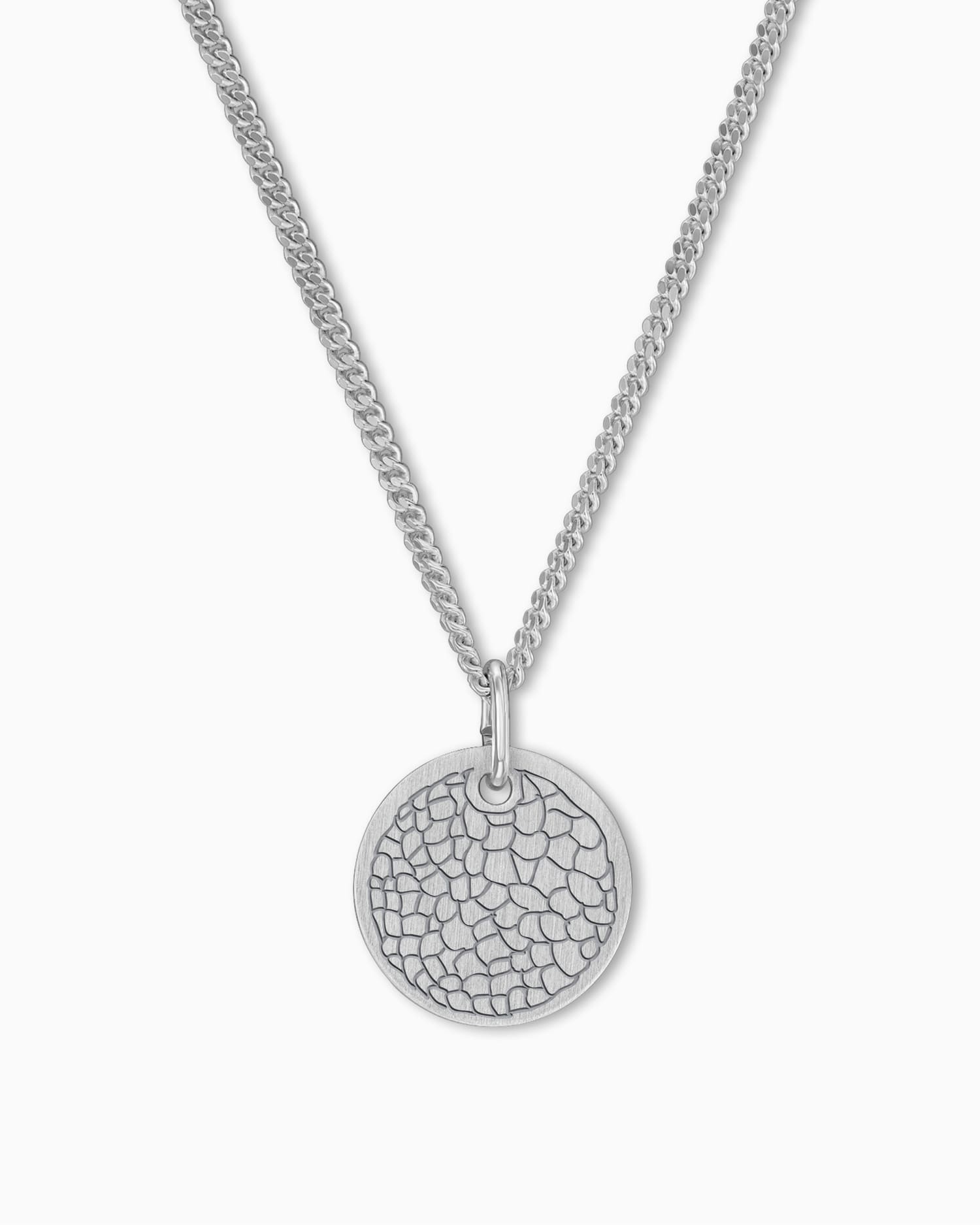 Nose print engraving plates necklace pendant round 12mm